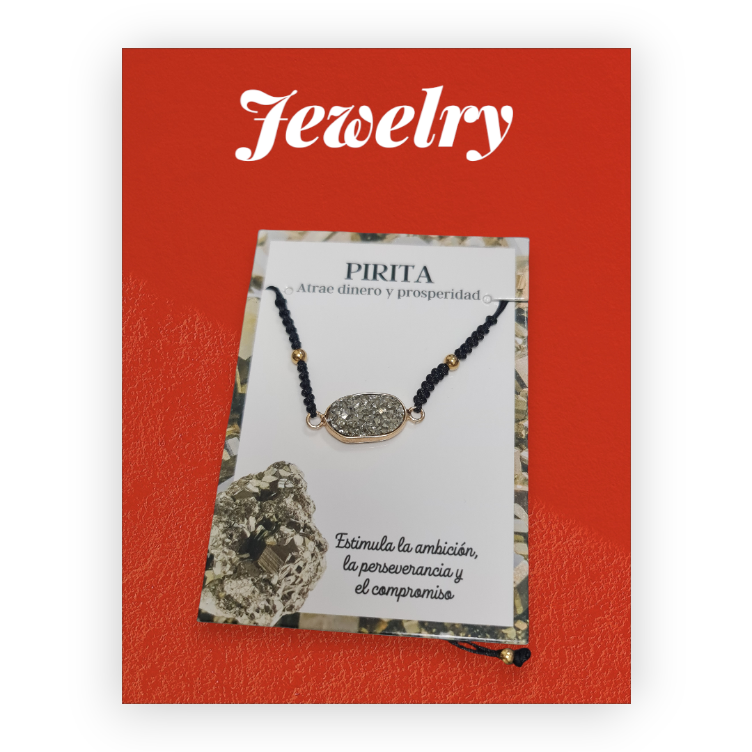 Pulsera con Pirita en bruto