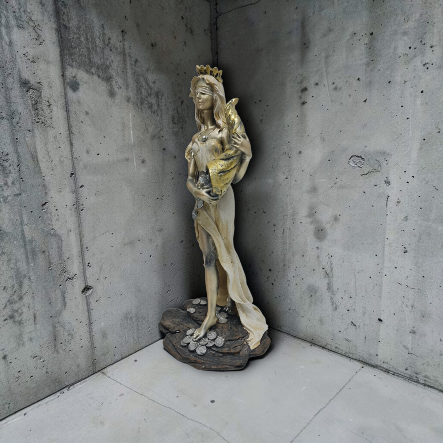 Statue des Gottes Dagda, mythologische Götter, esoterische und religiöse Gegenstände, handbemalt