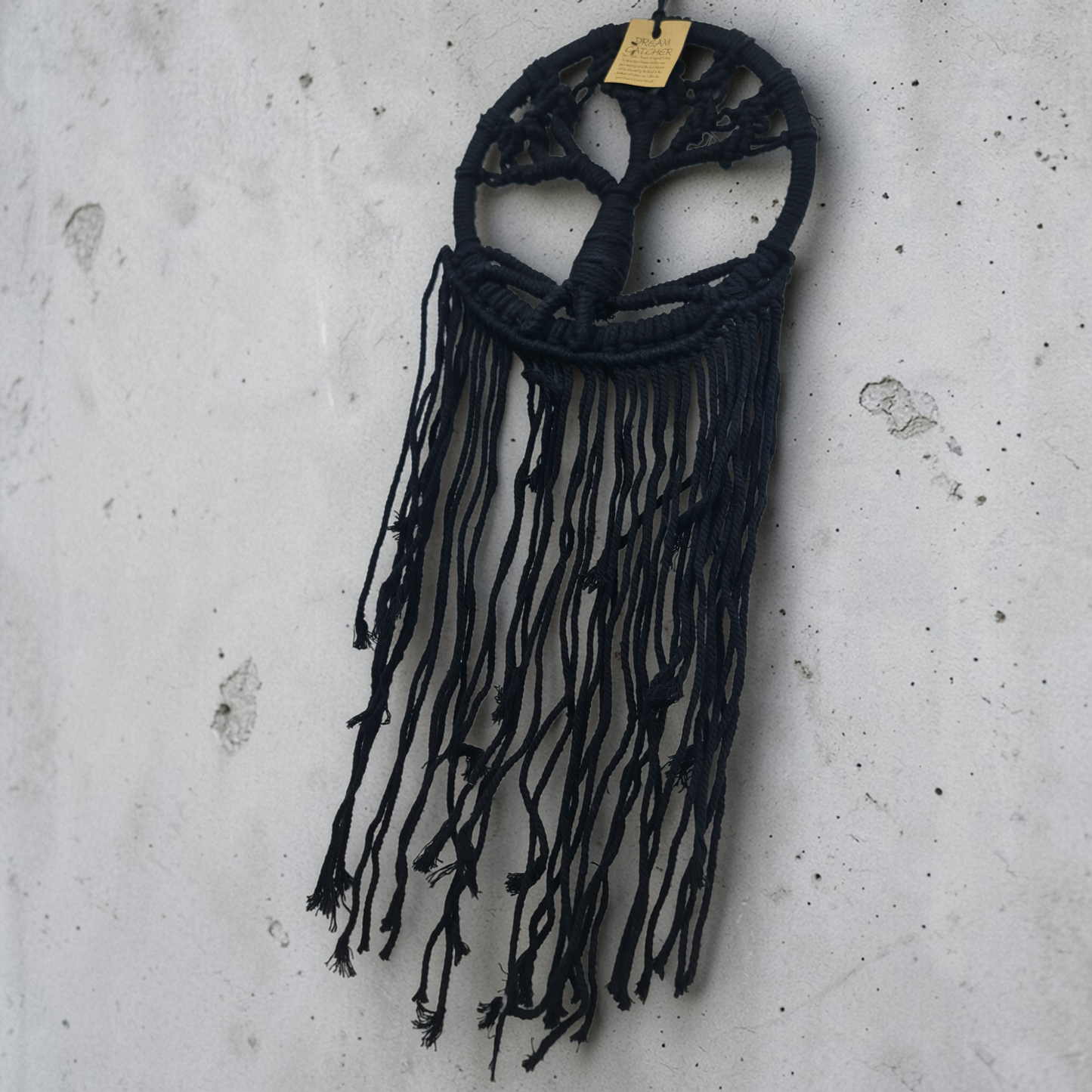 Atrapasueños macrame arbol negro