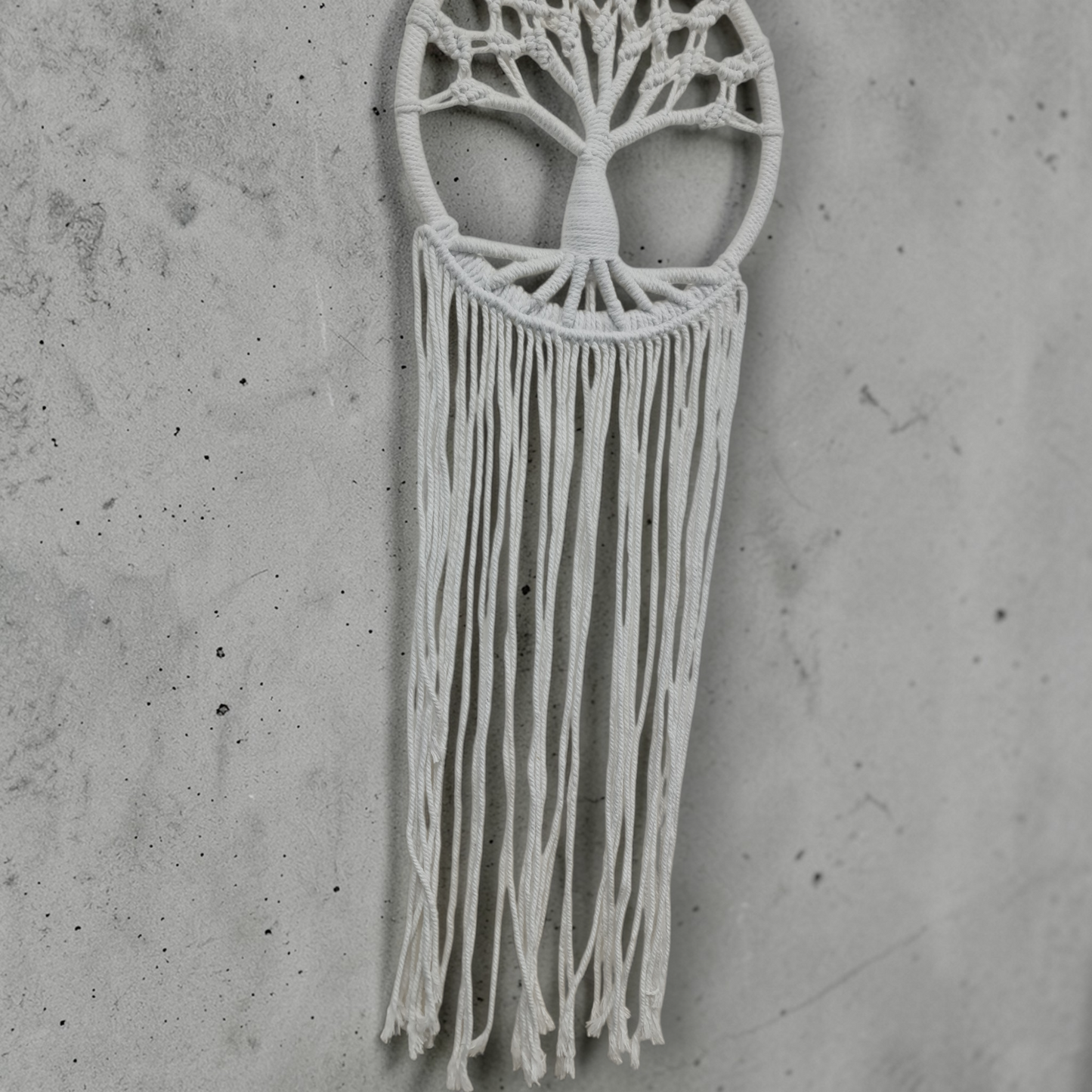 Atrapasueños macrame arbol Blanco