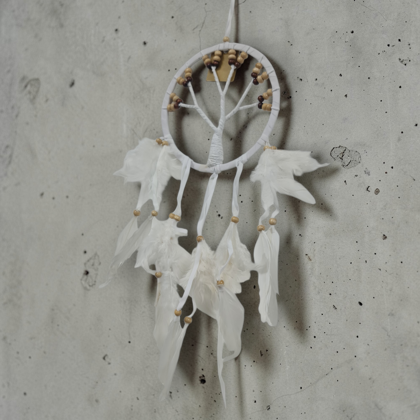 Atrapasueños macrame arbol Blanco