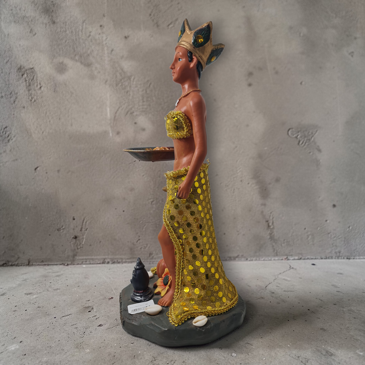 30 cm große Figur der Orisha Oshún, Santeria, Palo Mayombe, Göttin des Süßwassers