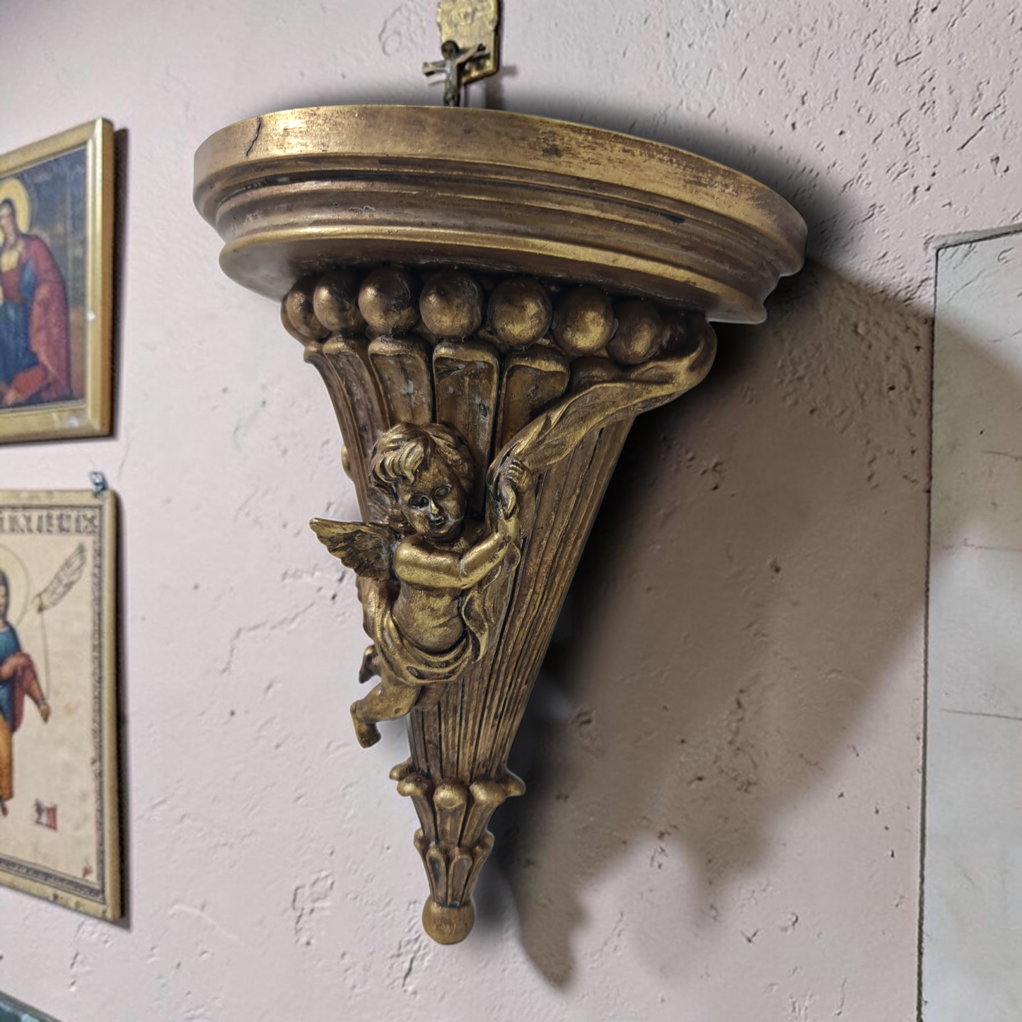 Goldene Klammer für Heiligen, katholische Heilige und Jungfrauen, religiöse Produkte