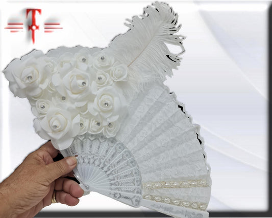 Abanico Orisha Obatala Oxala , santería yoruba lucumí