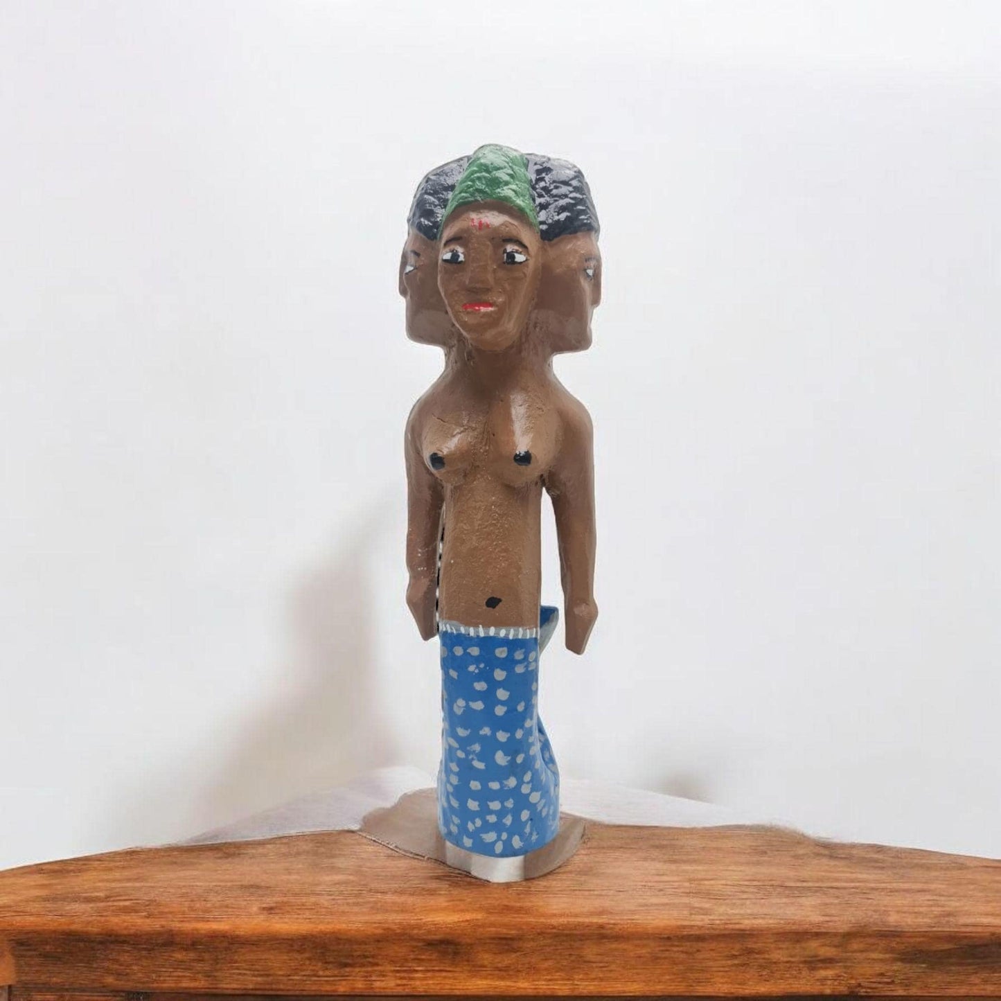 Escultura madera Mami Wata Densu , original de Africa ( Benín ) Yemaya