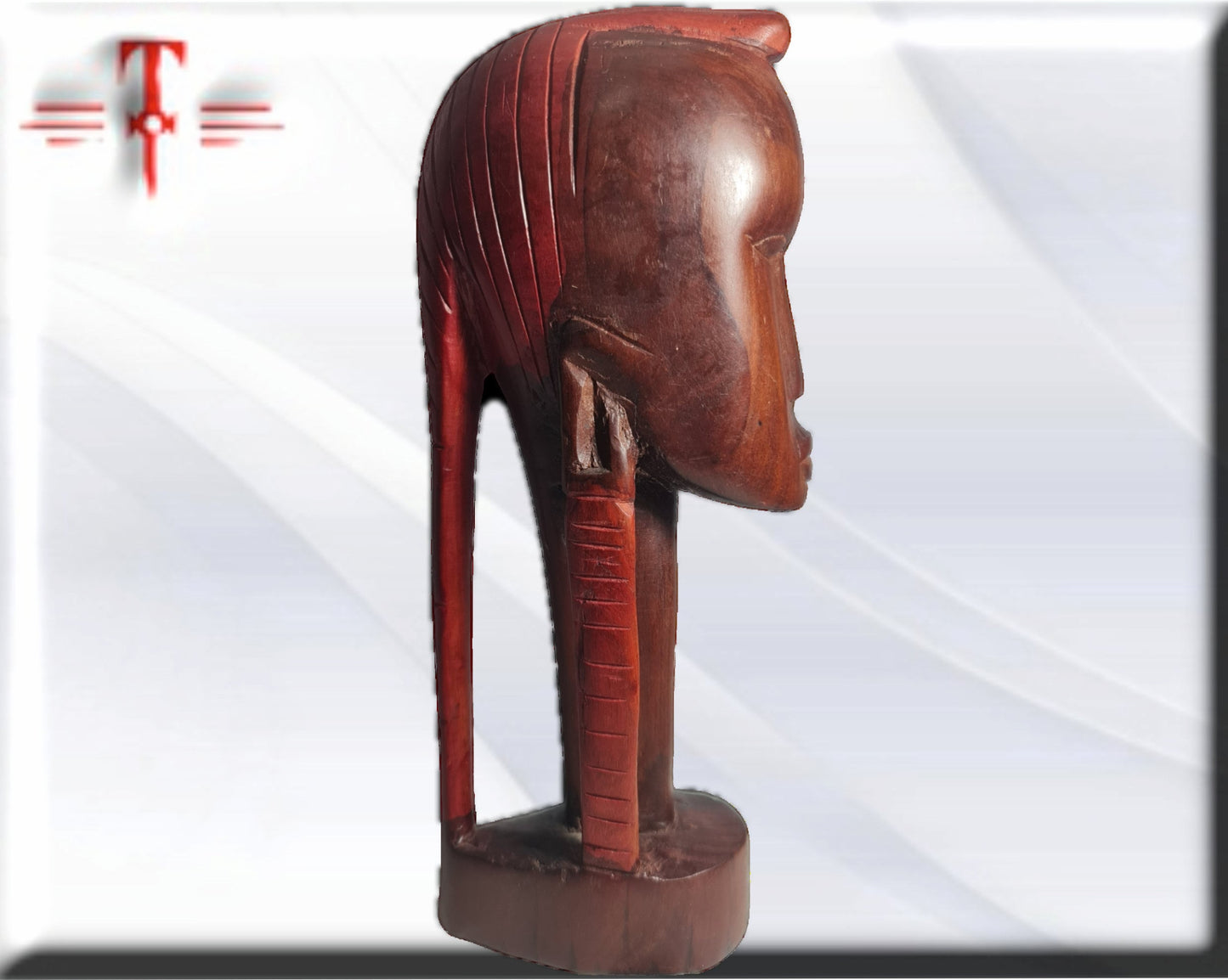 Busto guerrera africana , arte africano