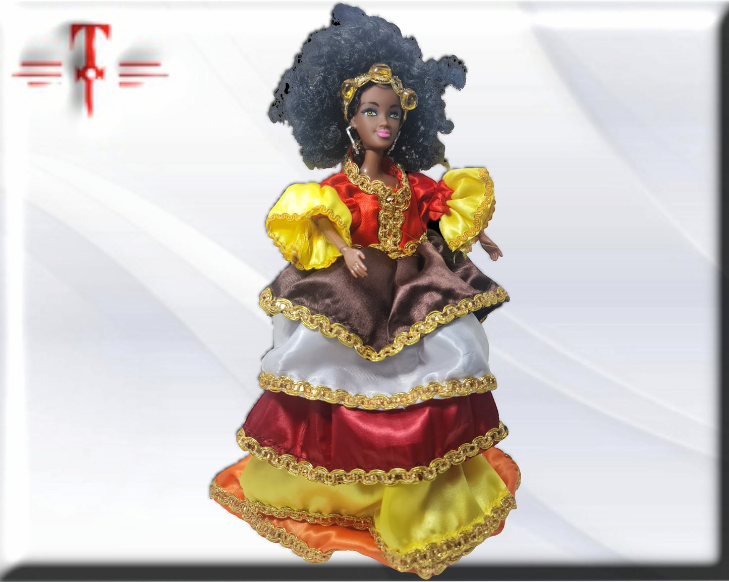 Muñeca Orisha Oyá , Iansa , santería yoruba lucumí