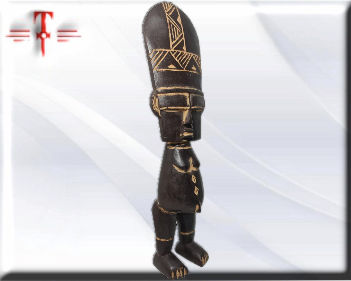 Vintage African Puppe Ashanti Akuaba Fertility Doll Pouppee , African art