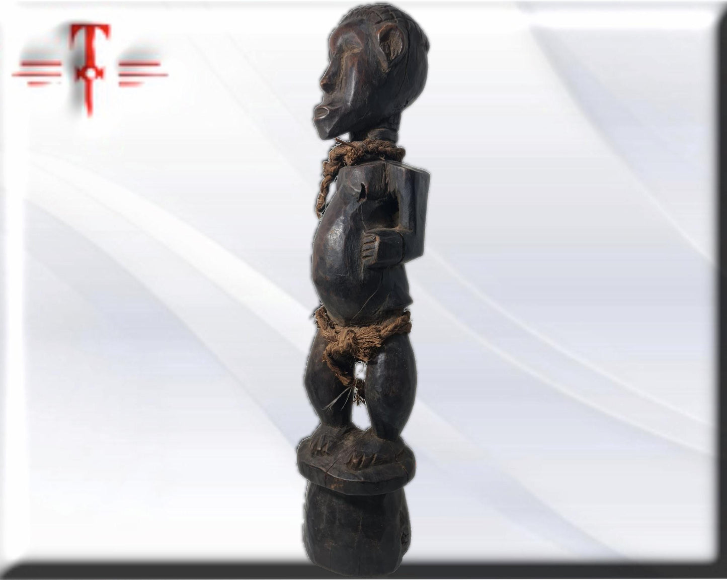 Fetiche Bakongo Congo Tribal , arte Africano , Galería de arte , hecho a mano