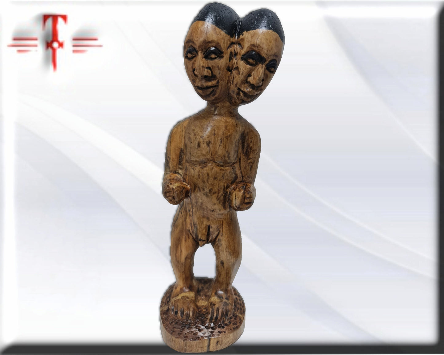 Muñeco aboran madera achikuelu - santería , yoruba, lucumí
