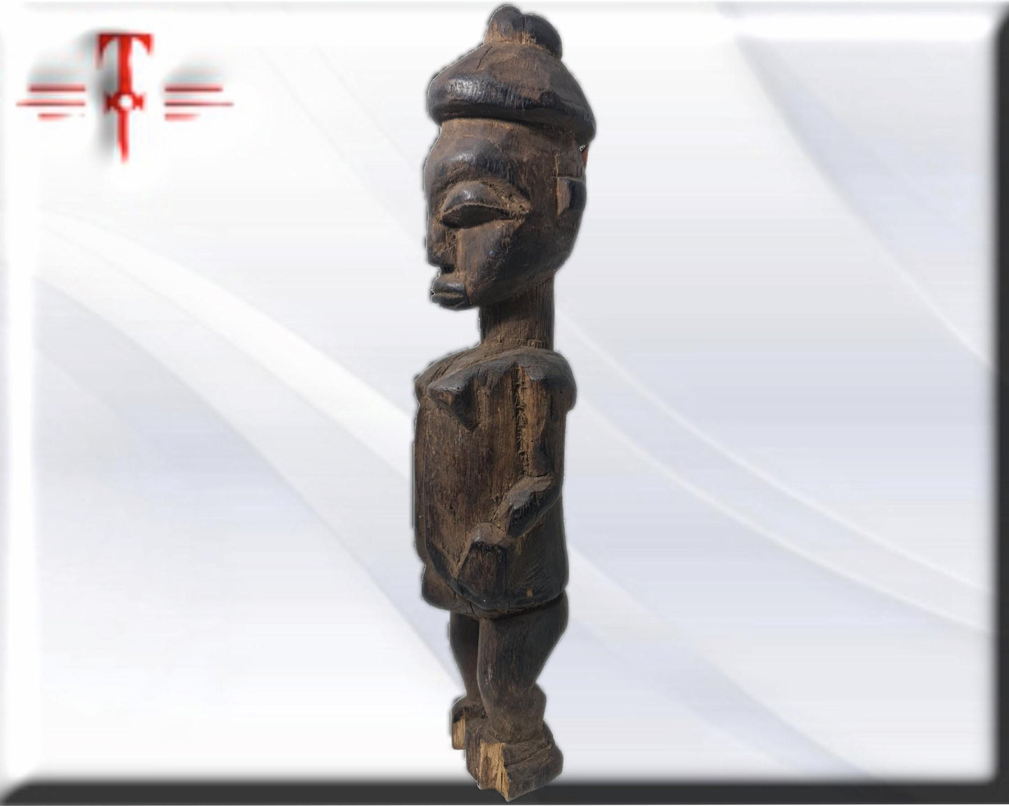 Antigua estatua Africana , arte Africano , Vintage , hecho a mano