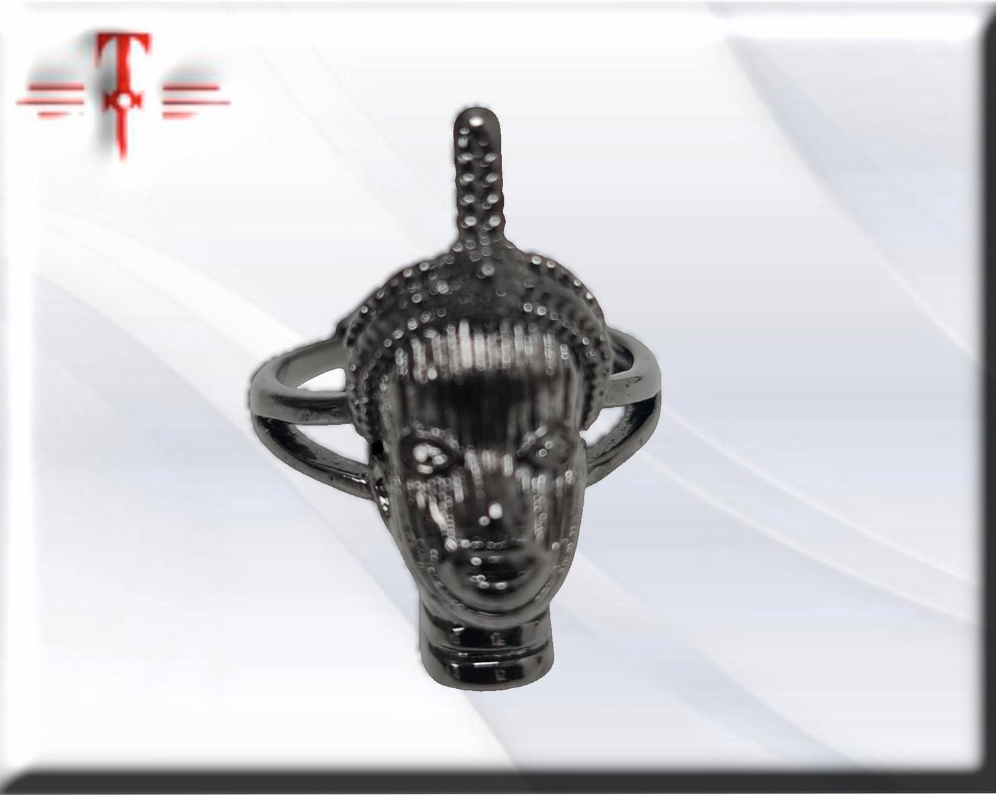 Anillo con el Busto de Ifá , hecho en exclusiva para Spotencias