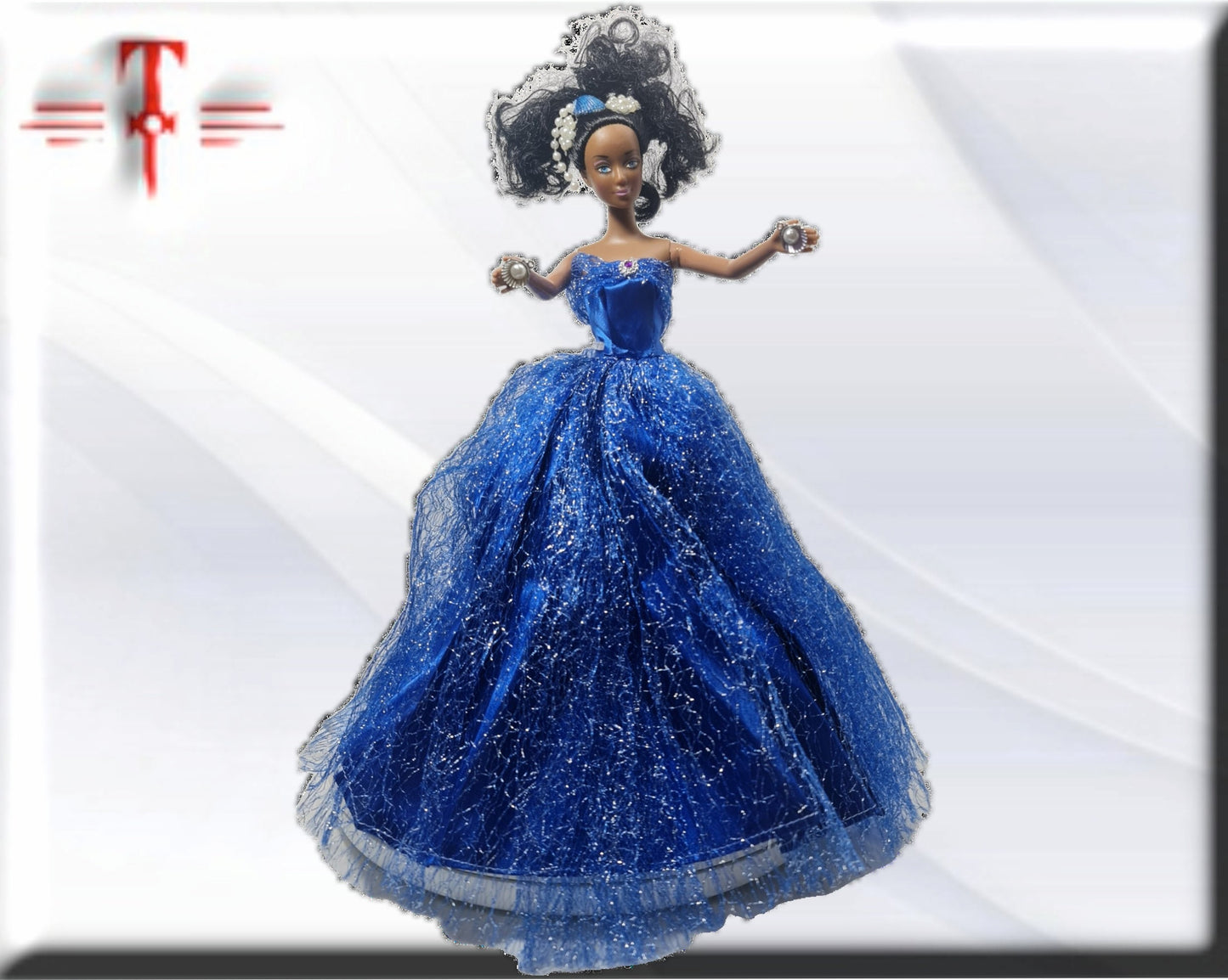 Muñeca Orisha Yemaya , Diosa del Mar , Deidad del Panteón Yoruba