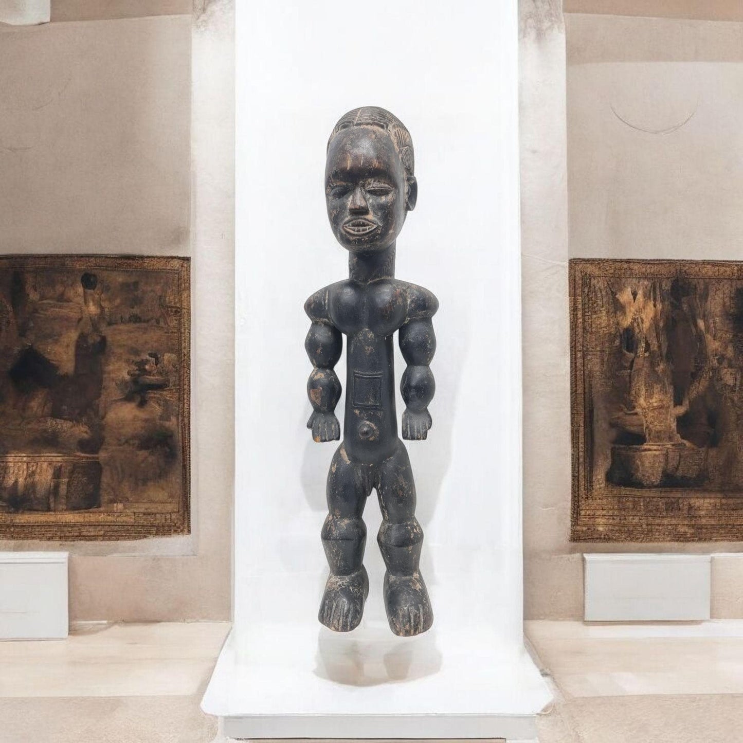 Fetiche Bakongo Congo Tribal , arte Africano , Galería de arte , hecho a mano