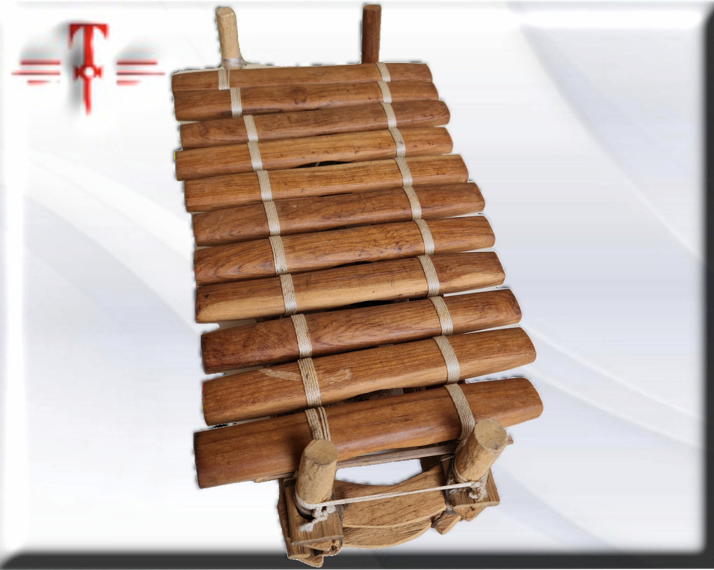 Instrumento musical balafón de 11 notas , hecho en África , arte africano , percusión