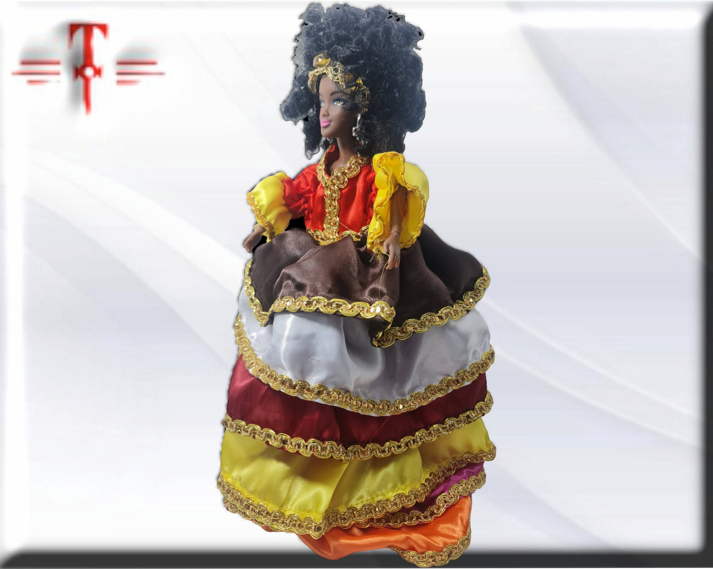 Muñeca Orisha Oyá , Iansa , santería yoruba lucumí