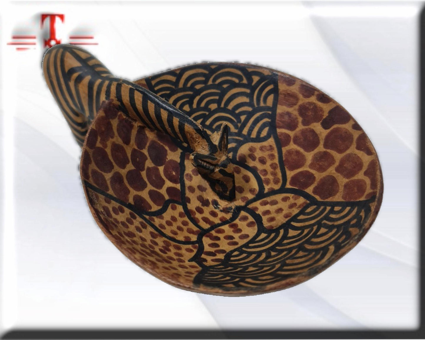 Pareja de cuencos de madera con animales Arte africano , Galería de Arte , antigüedad , Artesanía africana