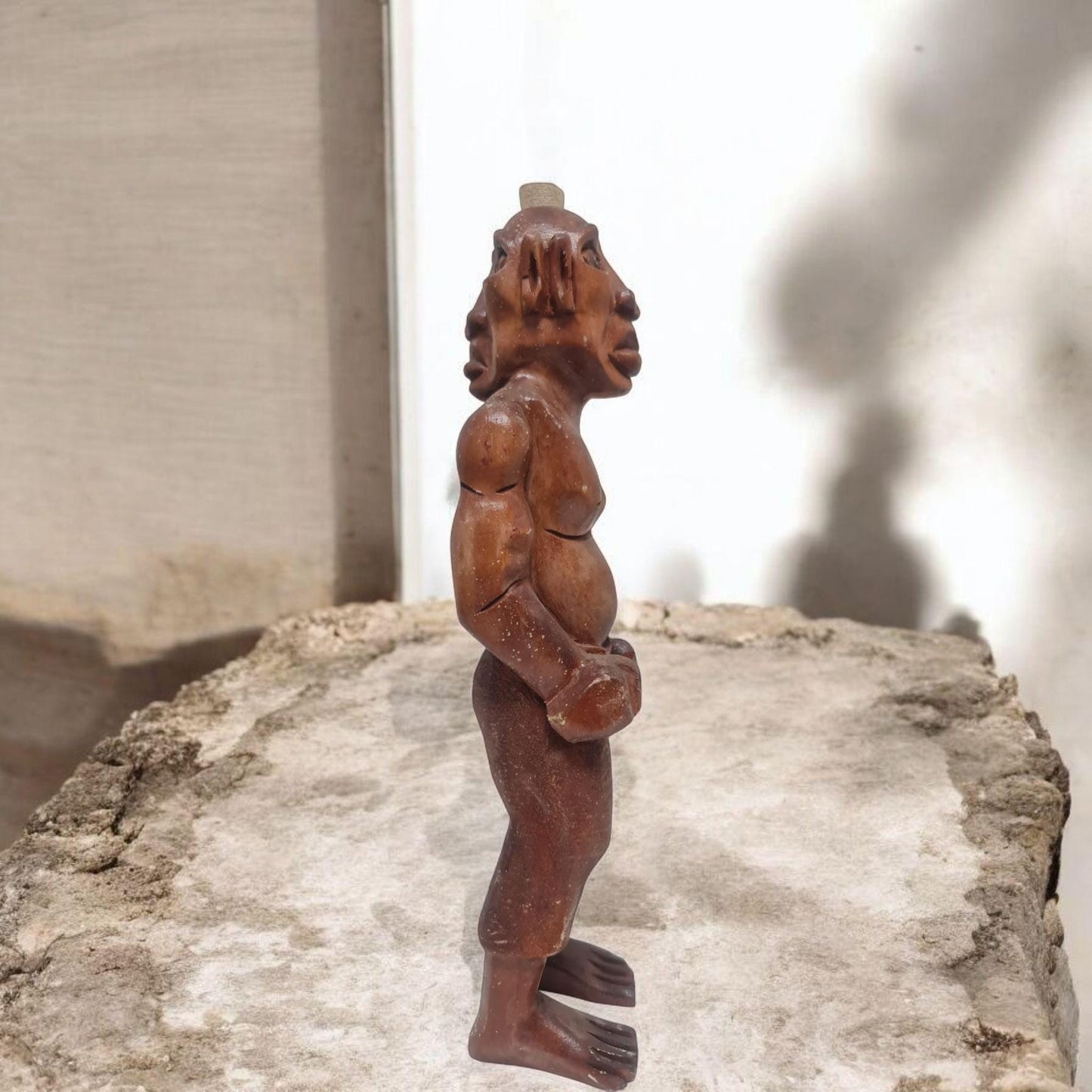 Aborigine-Puppe aus Agriyelu-Holz - Santeria, Yoruba, Lucumí
