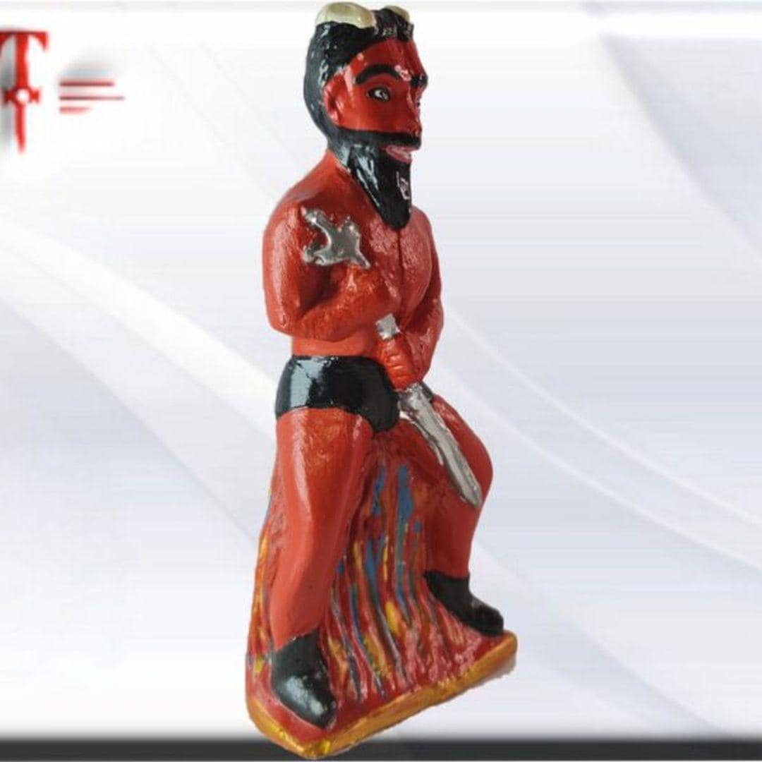 Figura Yeso Exú Lucifer , Candomble , kimbisa, Umbanda
