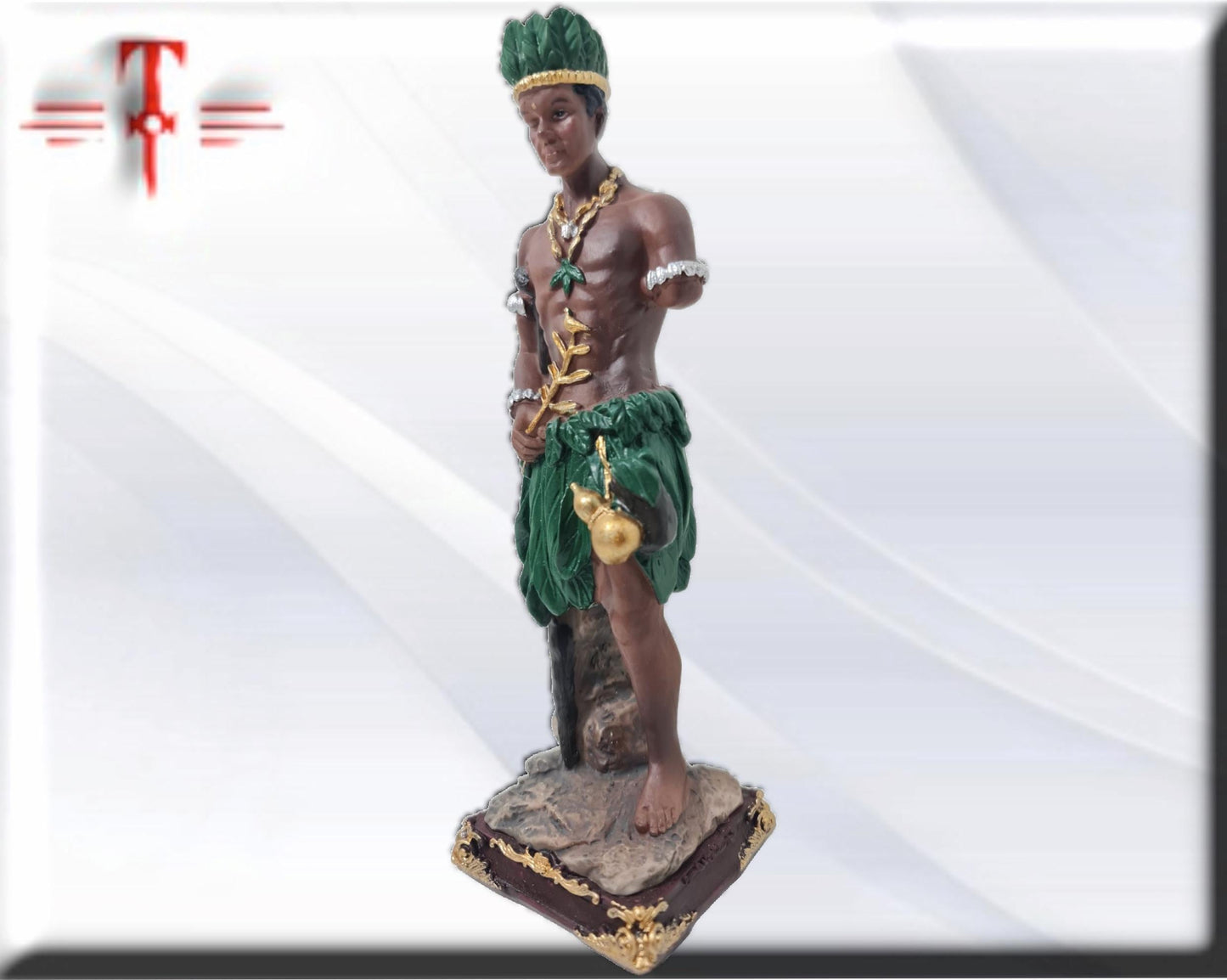 Estatua del Orisha Osain , productos de Santería , Deidad de la Selva