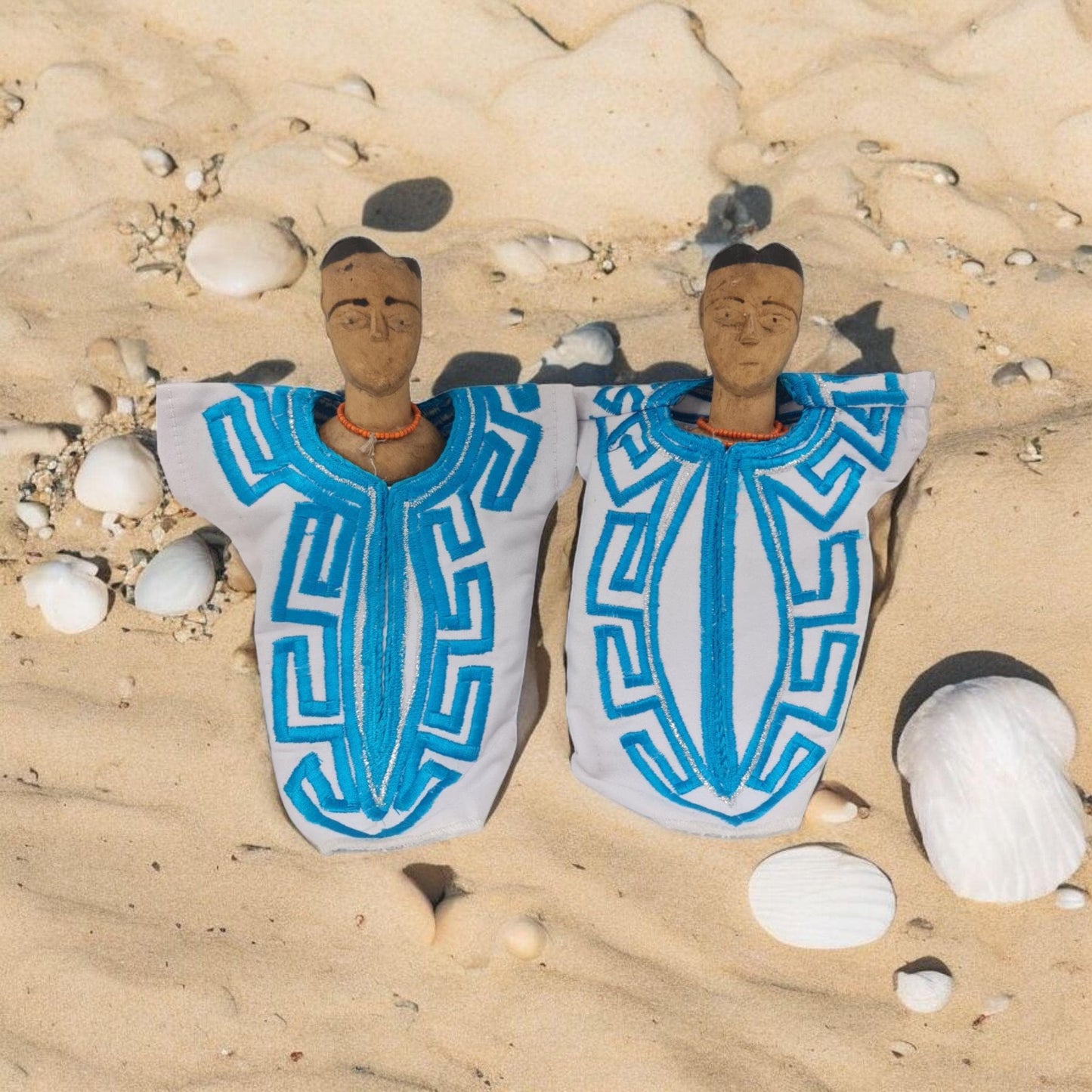 Pareja madera Venavi , Ibeji , jimagua , original de Africa ( Benín ) Twins