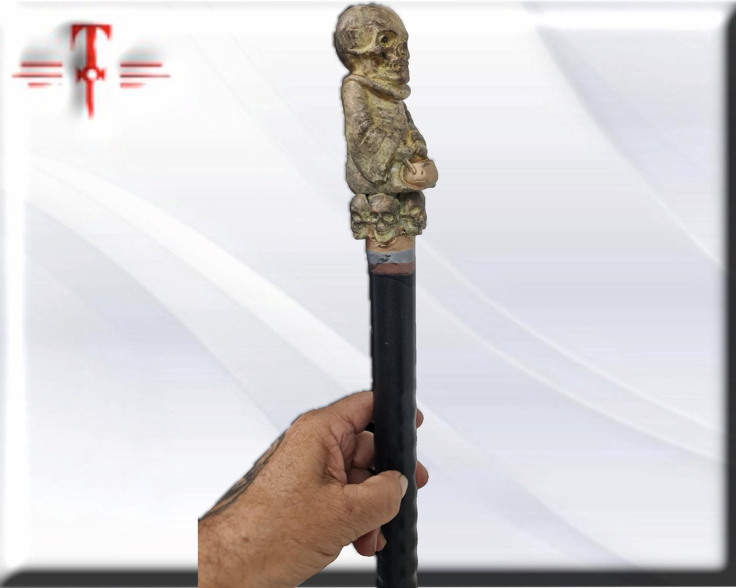 Bastón de carga Eggun , santería , Palo Mayombe , voodoo