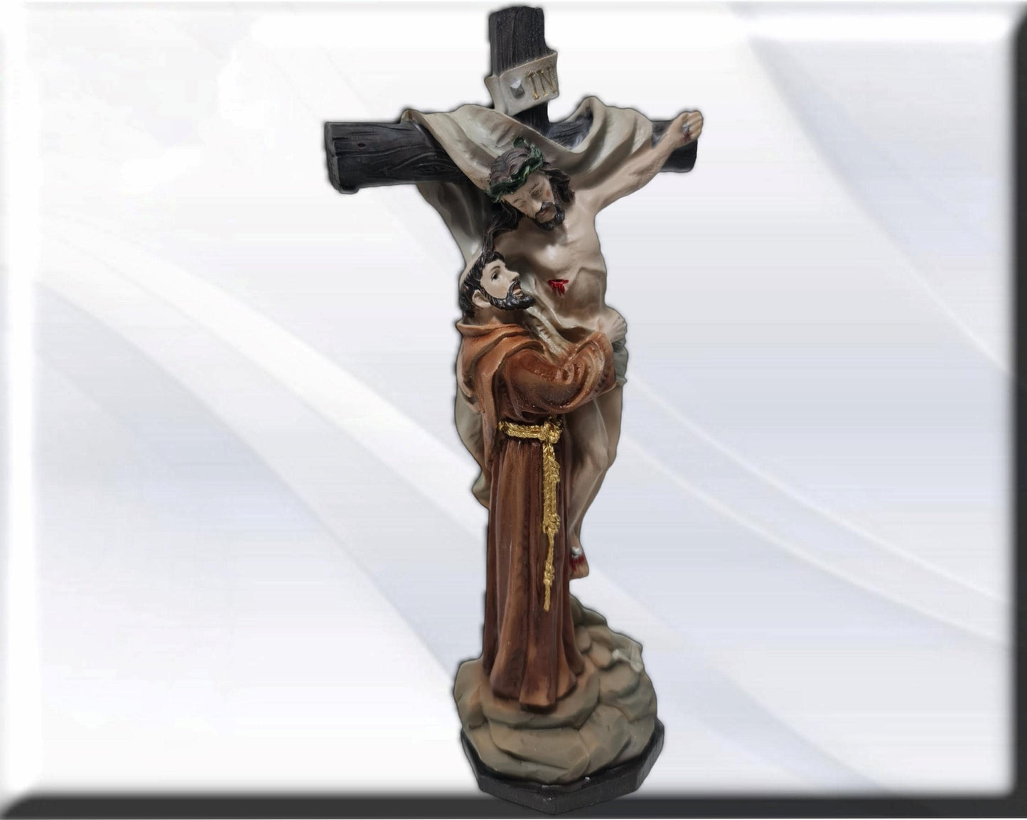Christ with Saint Francis. Catholic Saints and Virgins, Religious products,
