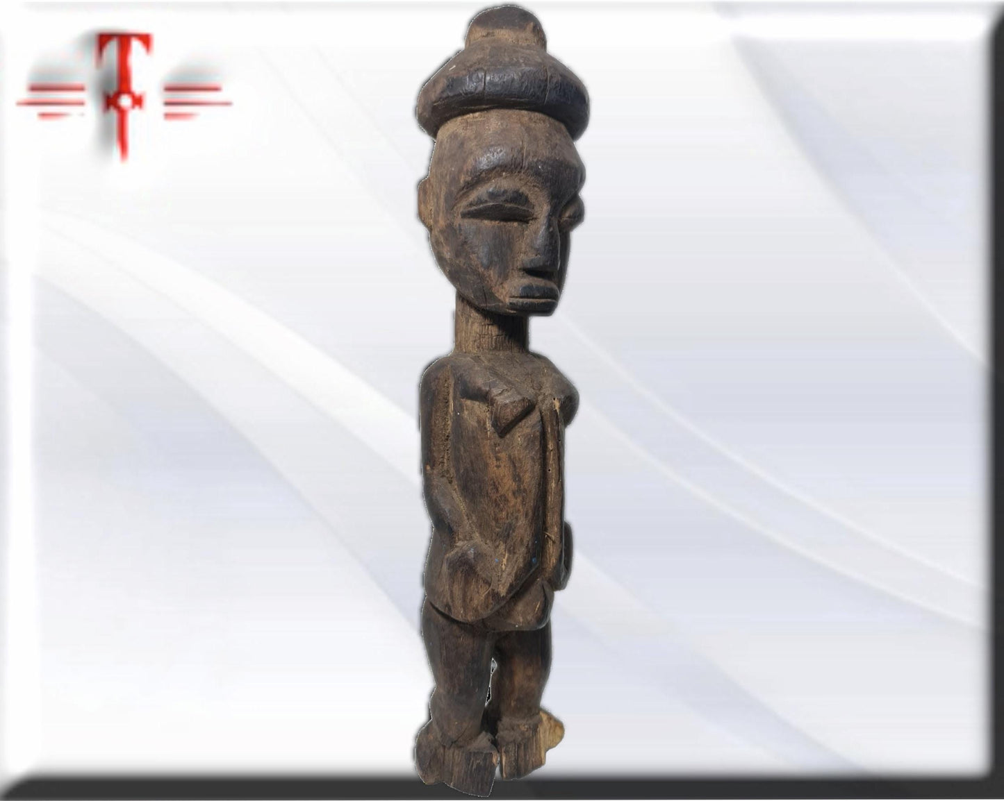 Antigua estatua Africana , arte Africano , Vintage , hecho a mano