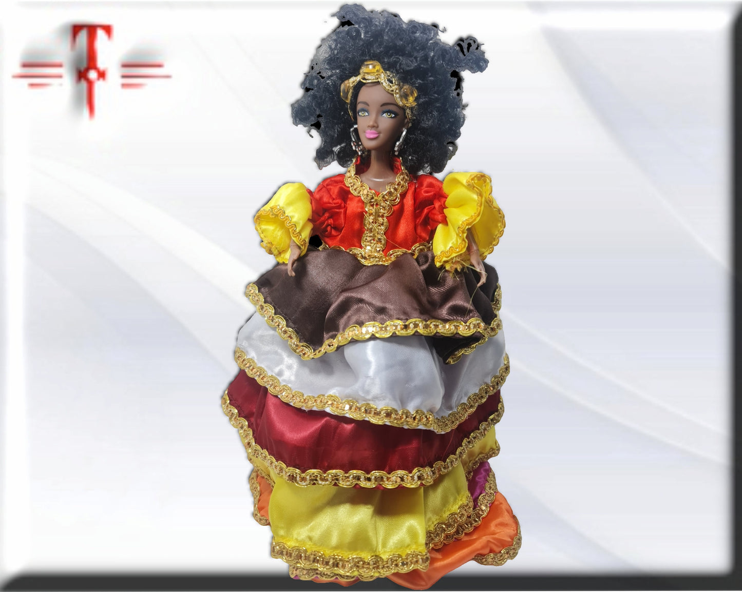 Muñeca Orisha Oyá , Iansa , santería yoruba lucumí