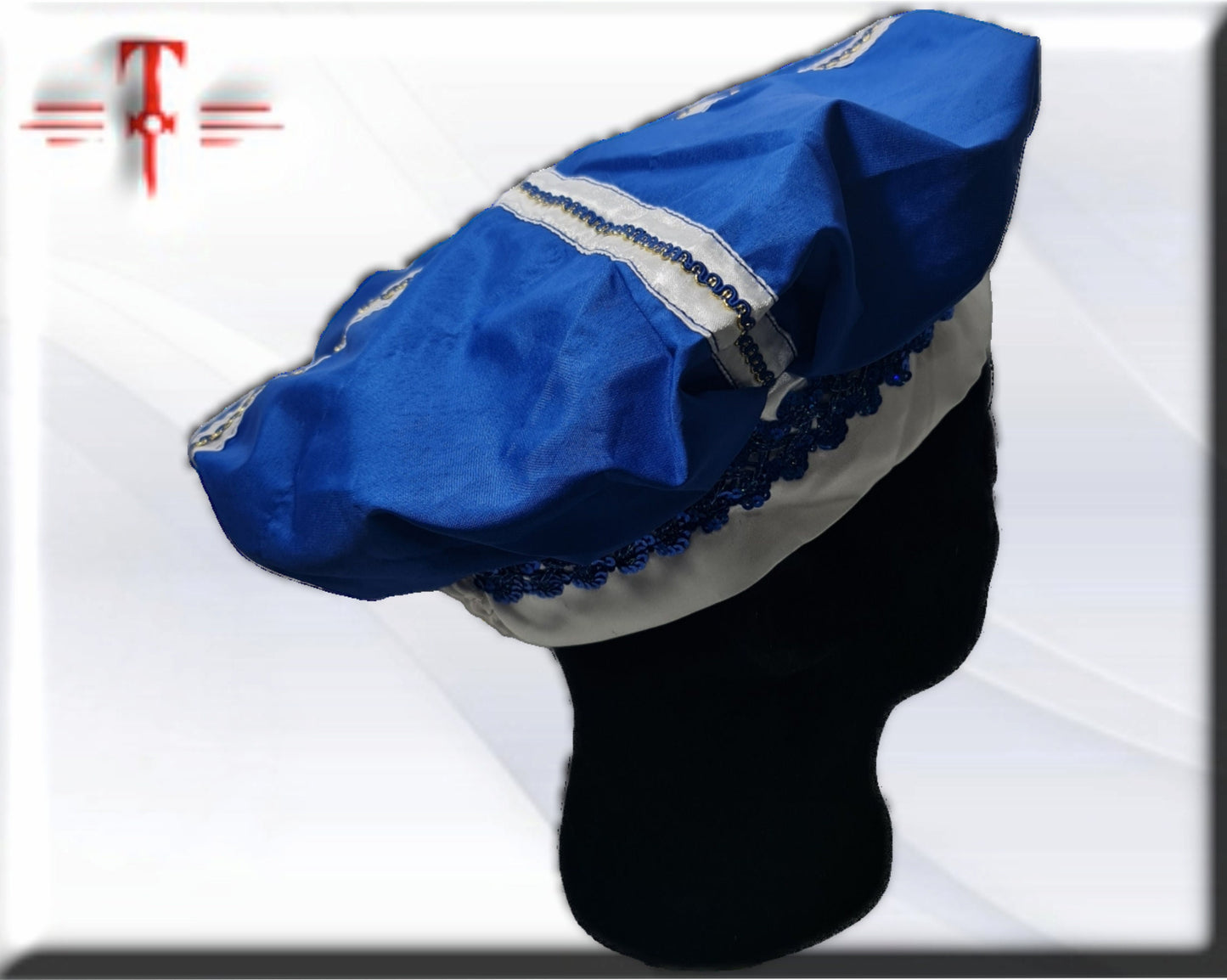 Gorro santeria Orisha Yemayá , Gorro de Gala , ajustable , yoruba