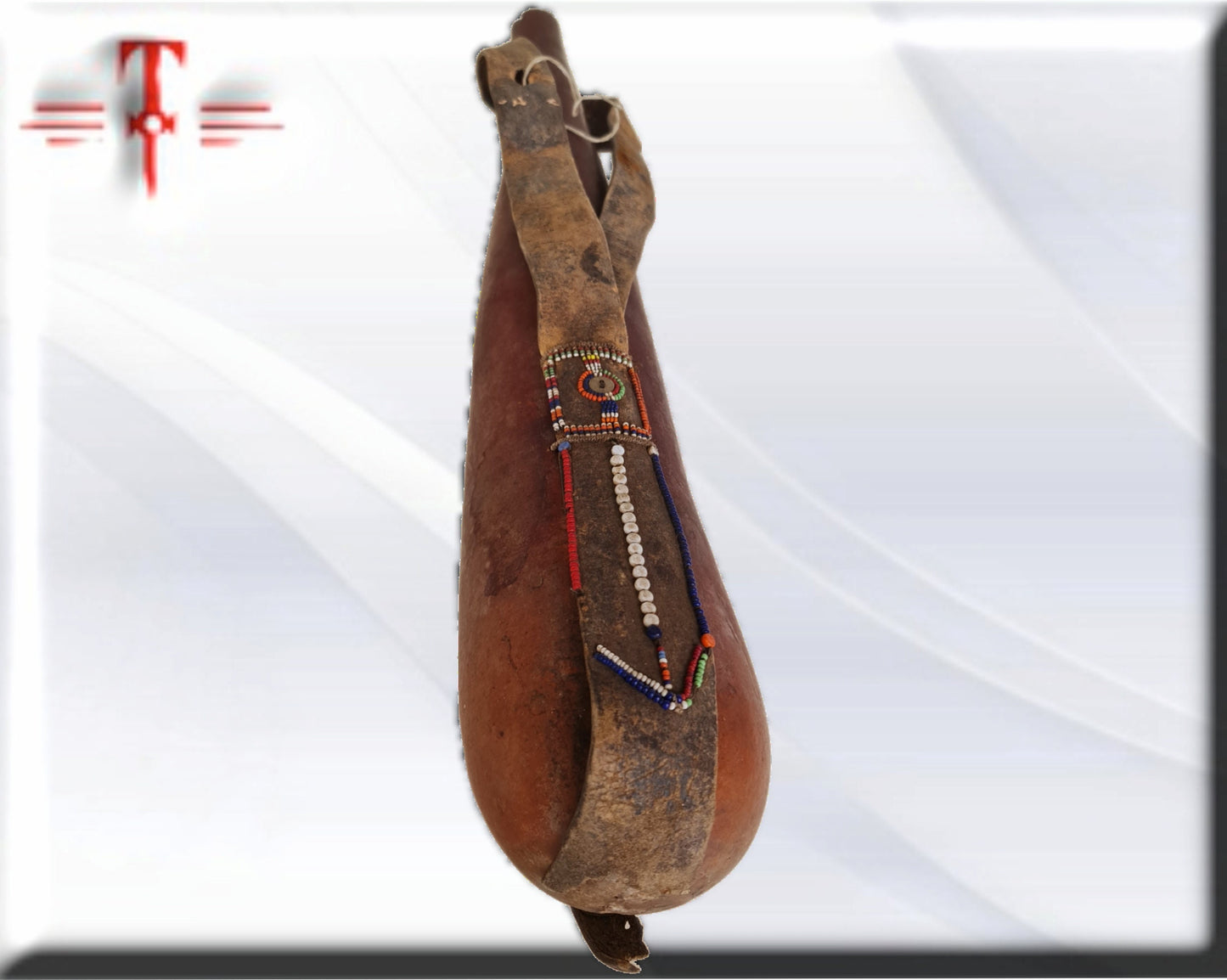 Contenedor calabaza , arte Africano , Galería de arte , hecho a mano