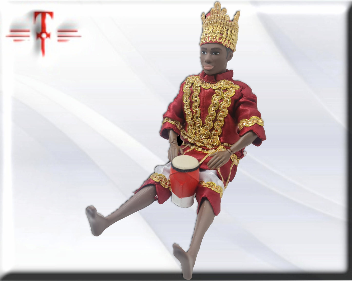Muñeco Orisha Shangó Dios del Trueno, santería yoruba lucumí
