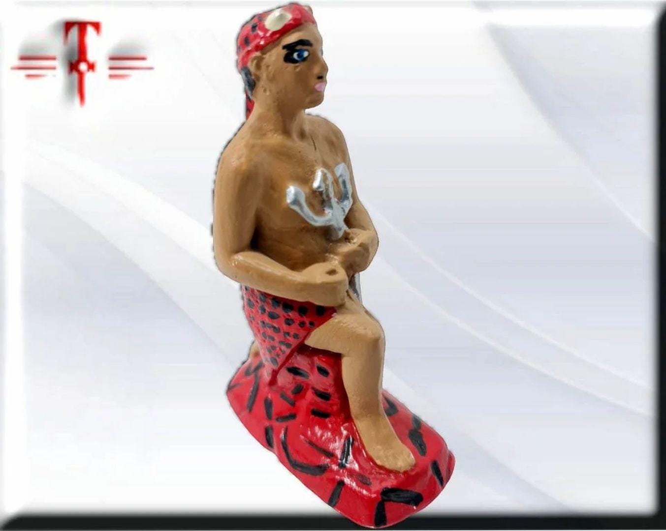 Figura Yeso exu Tranca Ruas , Candomble , kimbisa, Umbanda