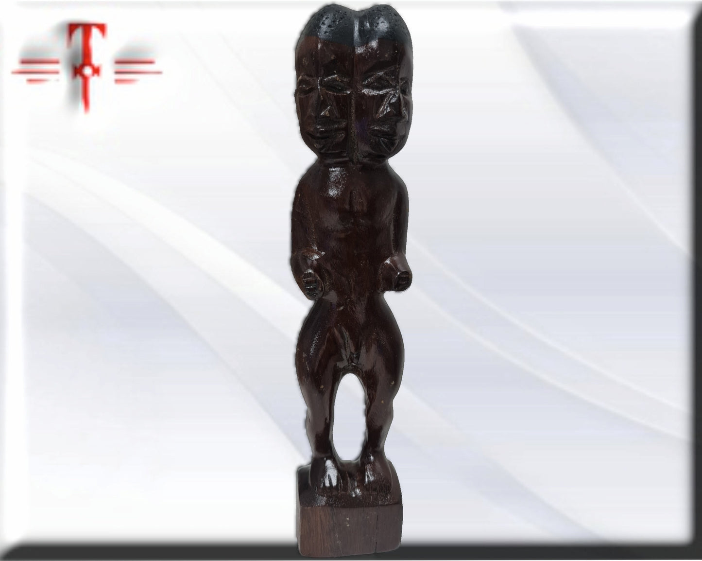 Muñeco aboran madera achikuelu - santería , yoruba, lucumí