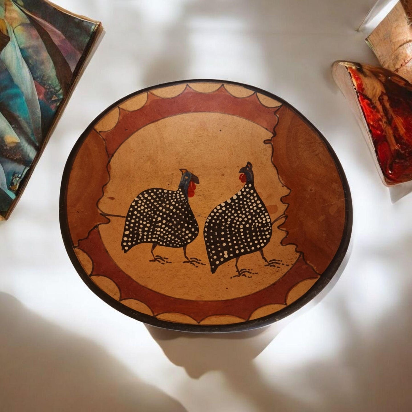 Plato Hondo con diseño guineos Arte africano , Galería de Arte , antigüedad , Artesanía africana