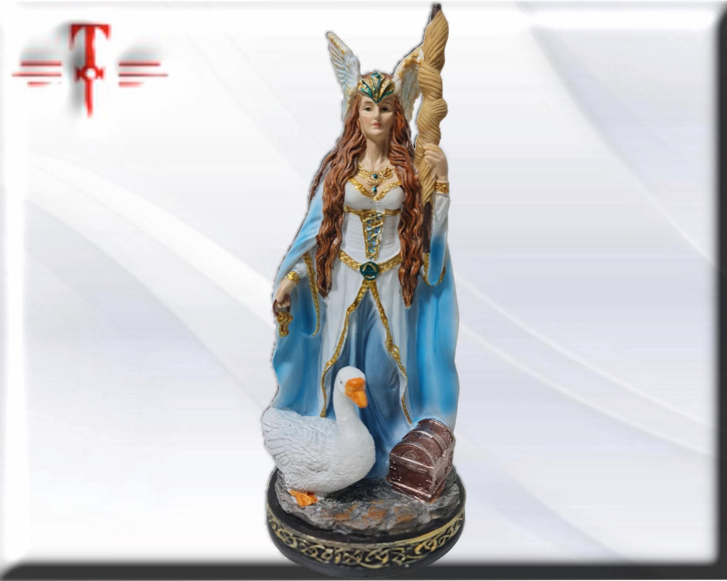 Estatua Diosa Frigg , dioses mitologicos , articulos esotéricos y religiosos , pintado a mano
