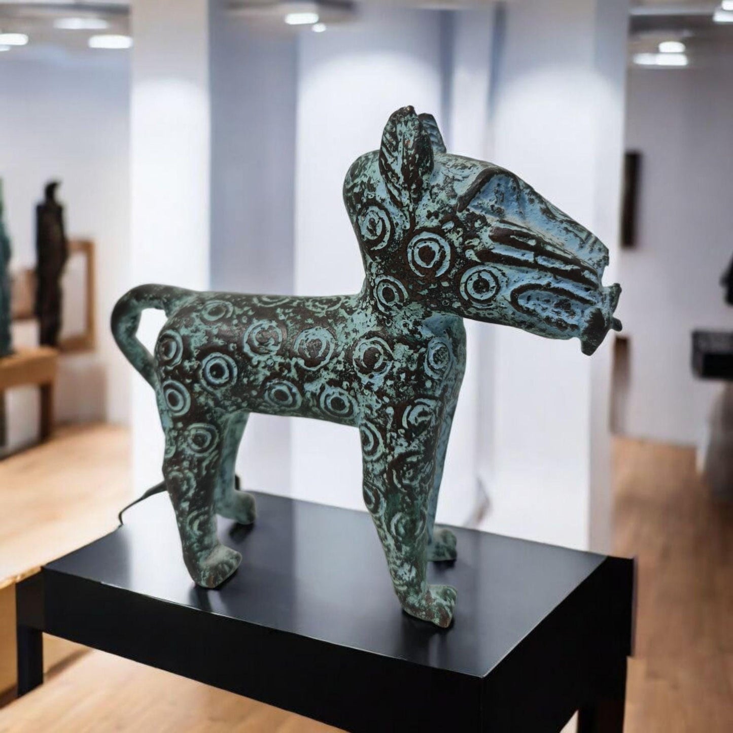Leopardo Benin , arte africano