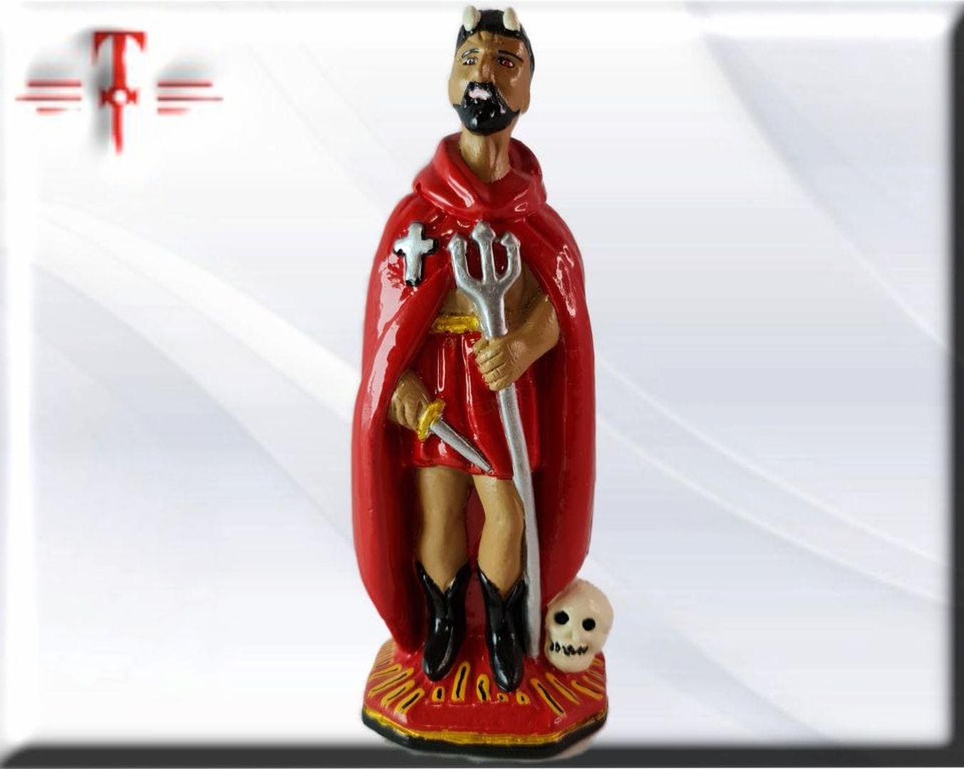 Figura Yeso Exú Destranca Rua , Candomble , kimbisa, Umbanda