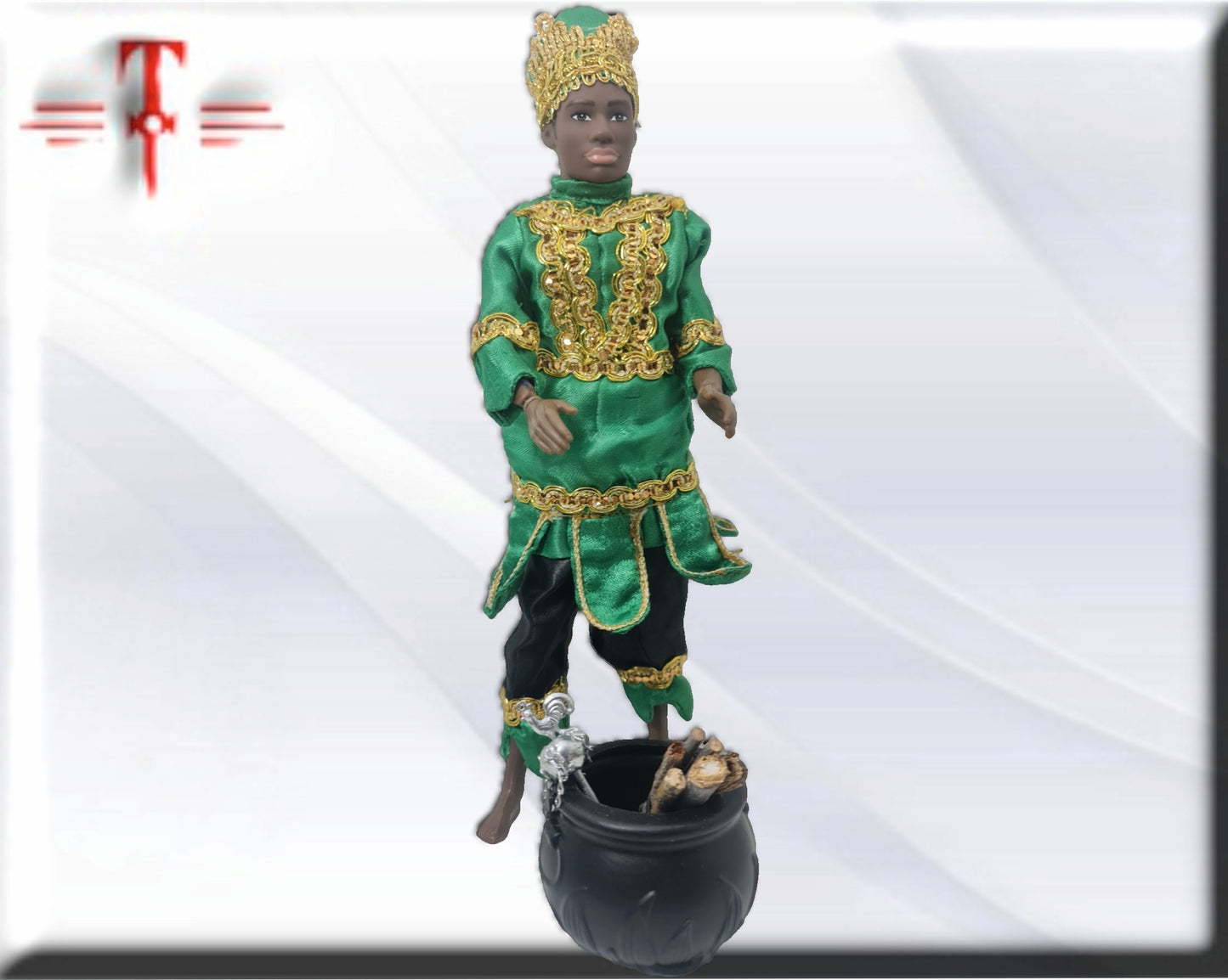 Muñeco Orisha Ogun Oggun, santería yoruba lucumí