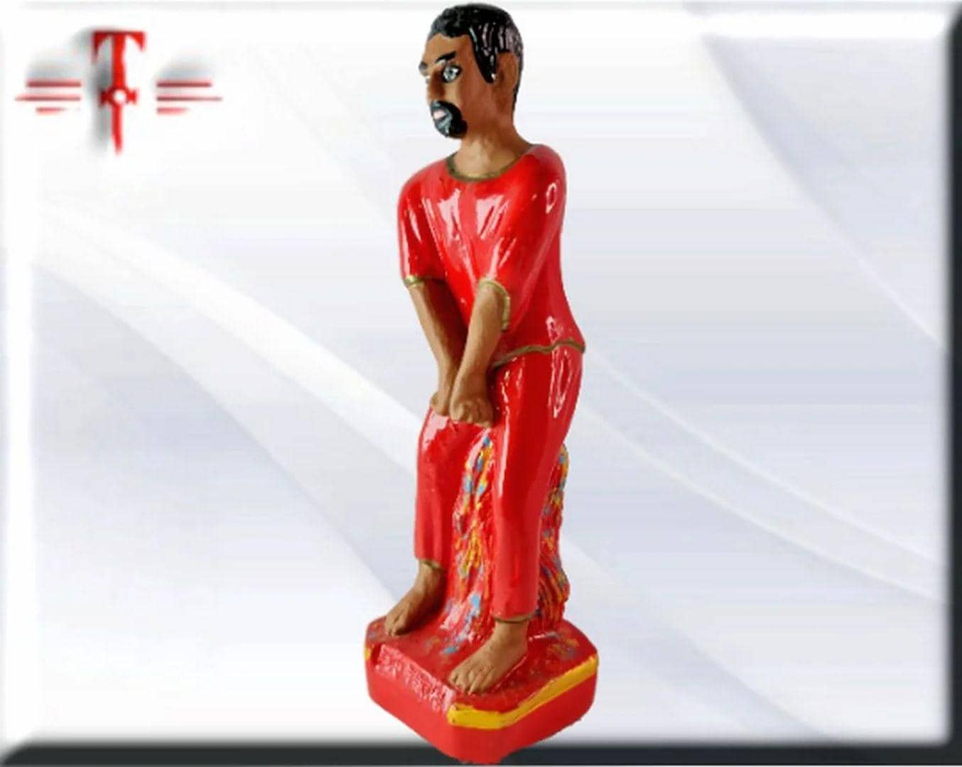 Figura Yeso Exú Tiriri , Candomble , kimbisa, Umbanda