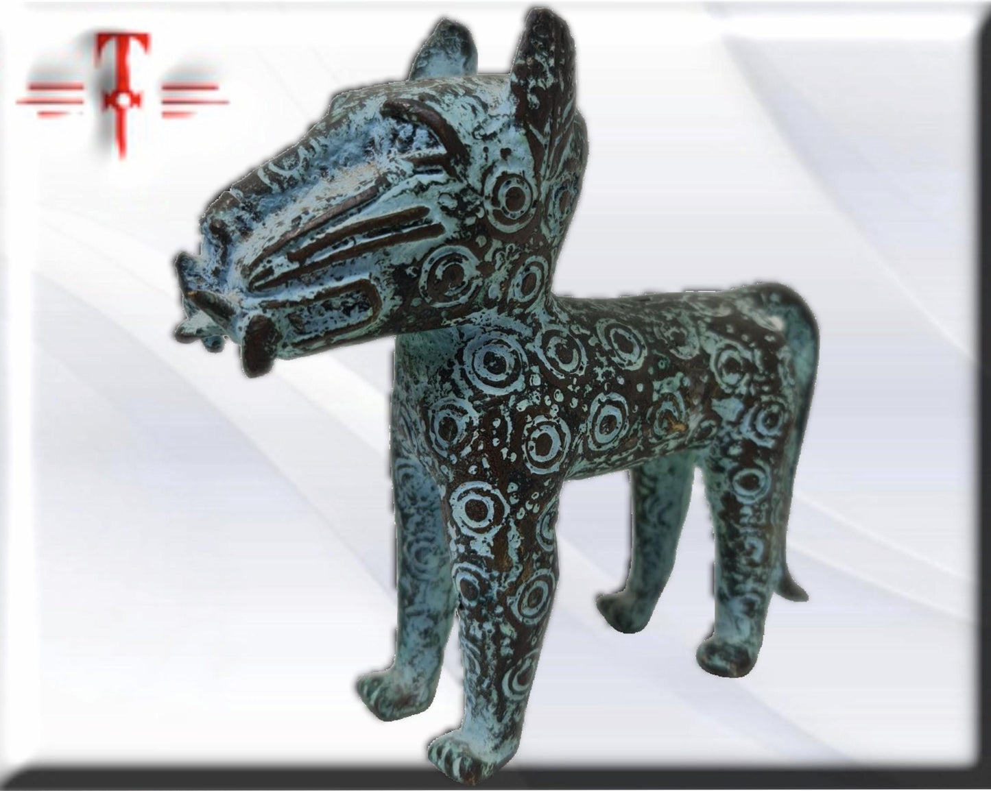 Leopardo Benin , arte africano