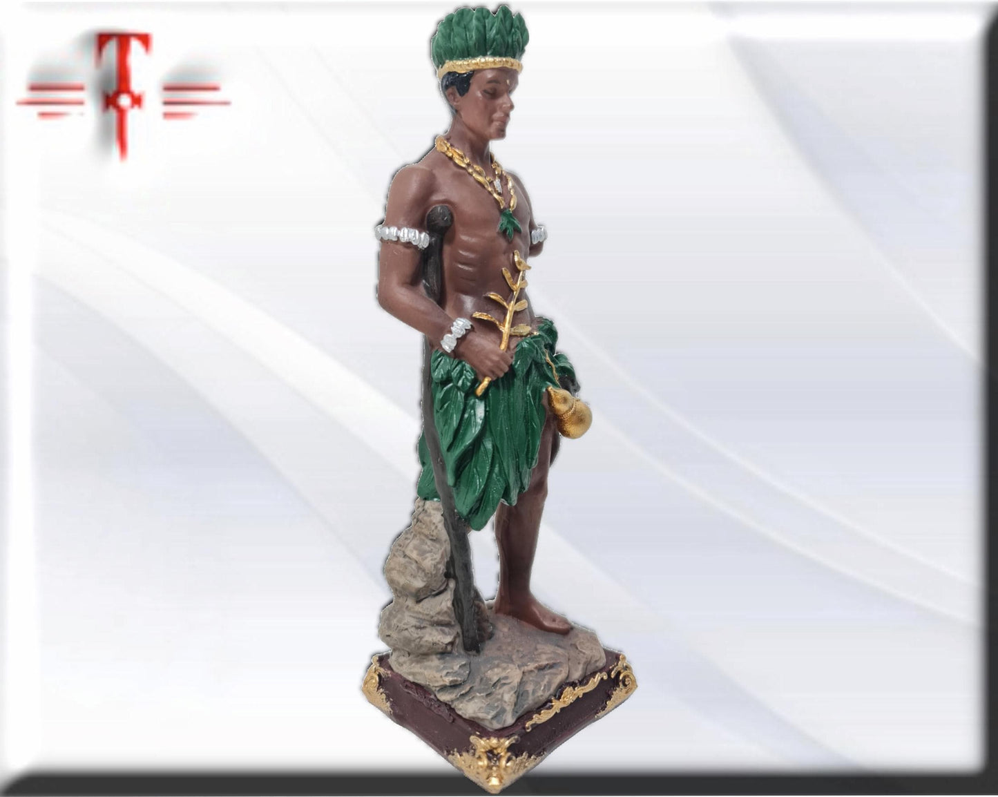 Estatua del Orisha Osain , productos de Santería , Deidad de la Selva