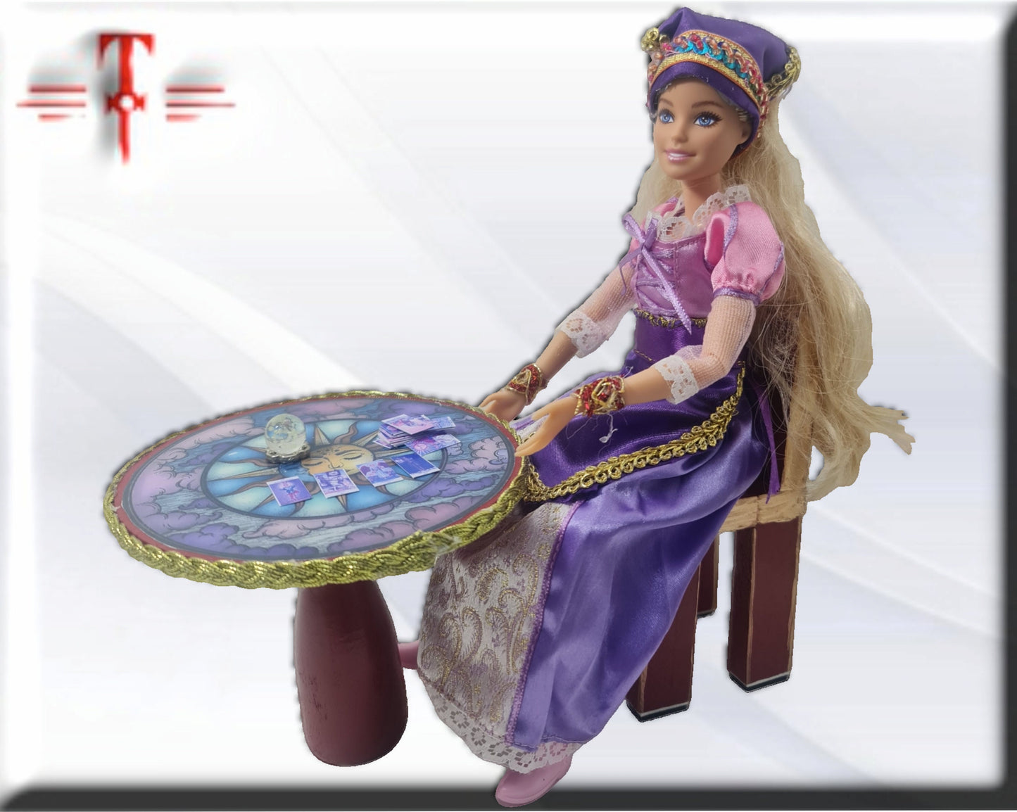Zigeunerpuppen-Tarot-Leser, Zingara, Kristallkugel-Hellseher, Tarot, Wahrsagerei