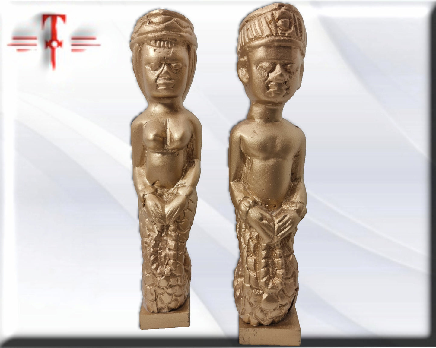 Estatuas Mami wata , diosa del Mar, Hombre y Mujer, Africa