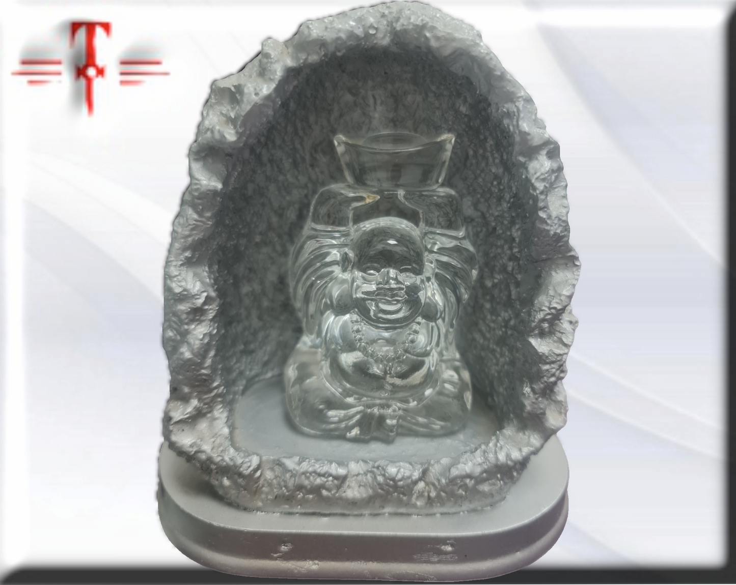 Buda de cristal en cueva