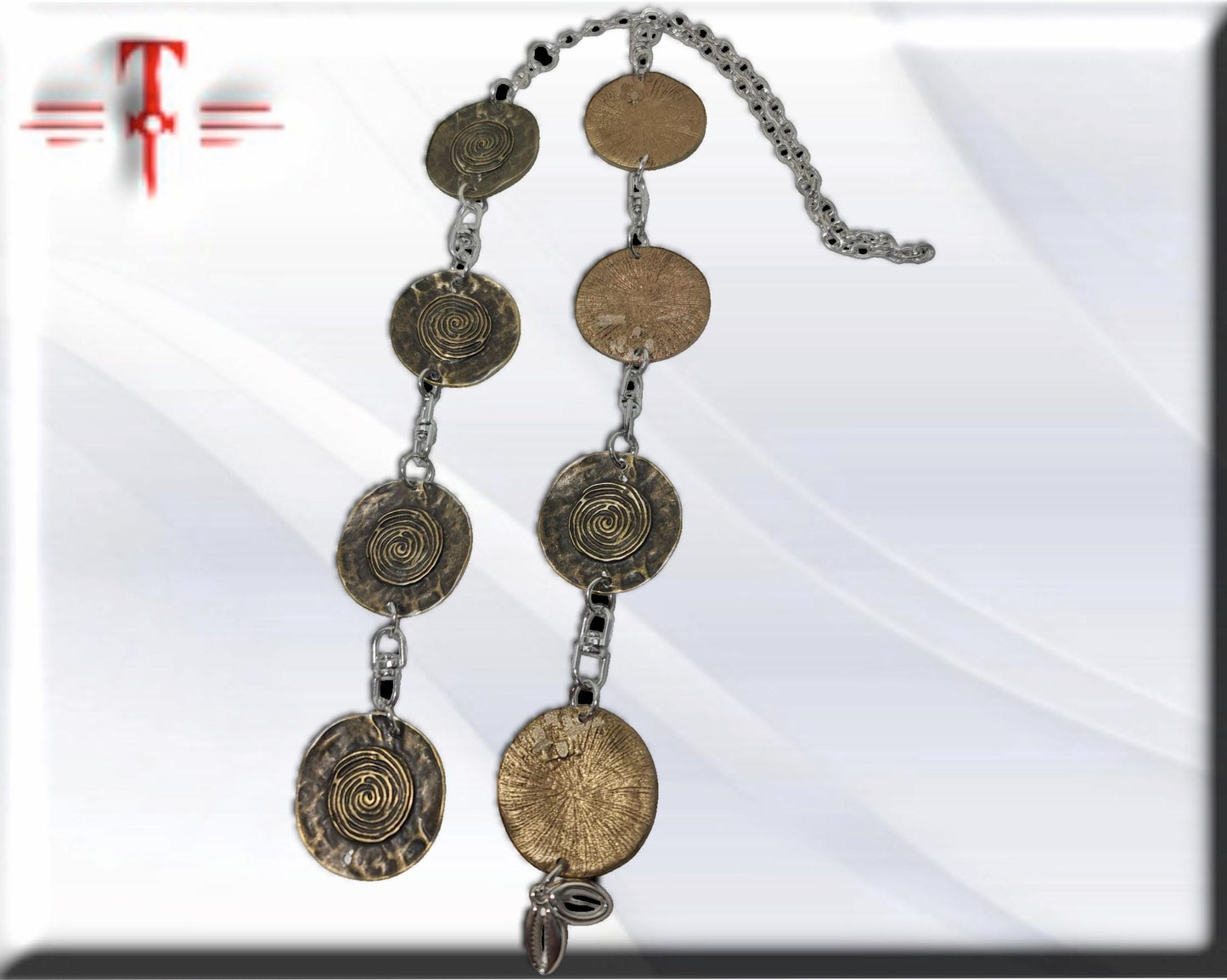 Ekuele metal bronce ekwele opele de Orula Orunmila Ifá Santería adivinación oráculo Ifá