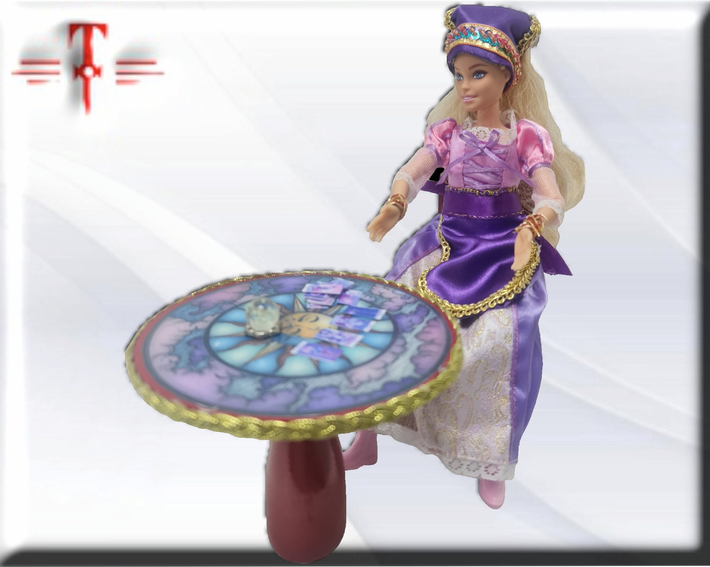 Zigeunerpuppen-Tarot-Leser, Zingara, Kristallkugel-Hellseher, Tarot, Wahrsagerei