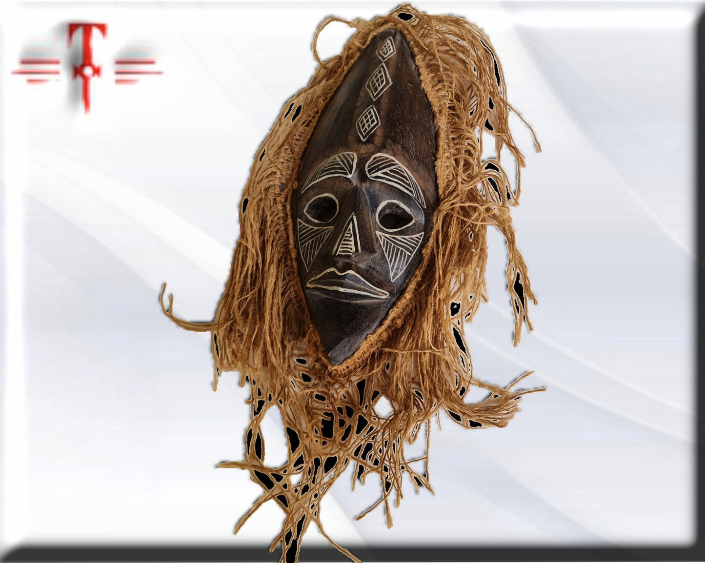 Máscara Salampusu Congo , arte Africano , Galería de arte ,