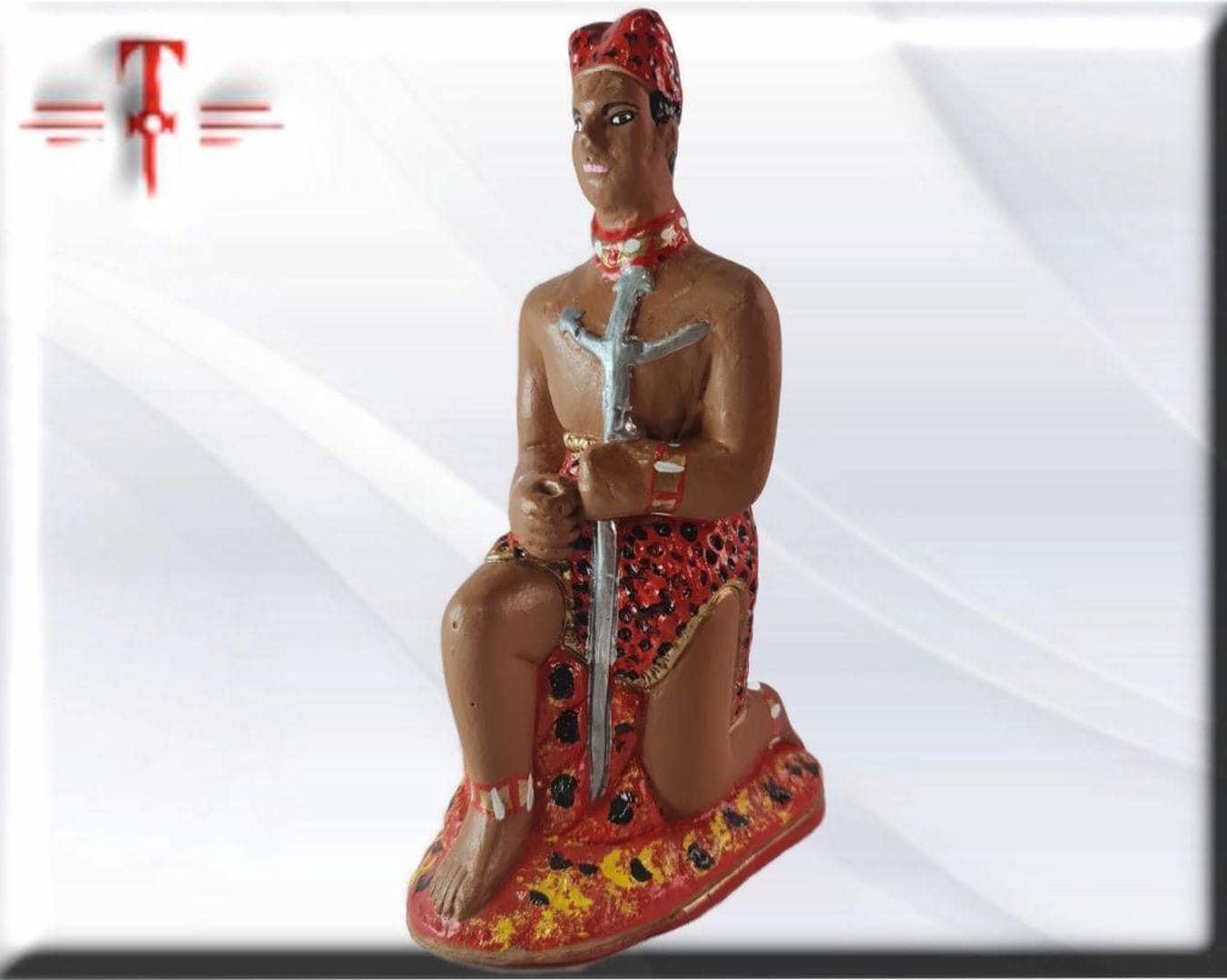 Figura Yeso exu Tranca Ruas , Candomble , kimbisa, Umbanda
