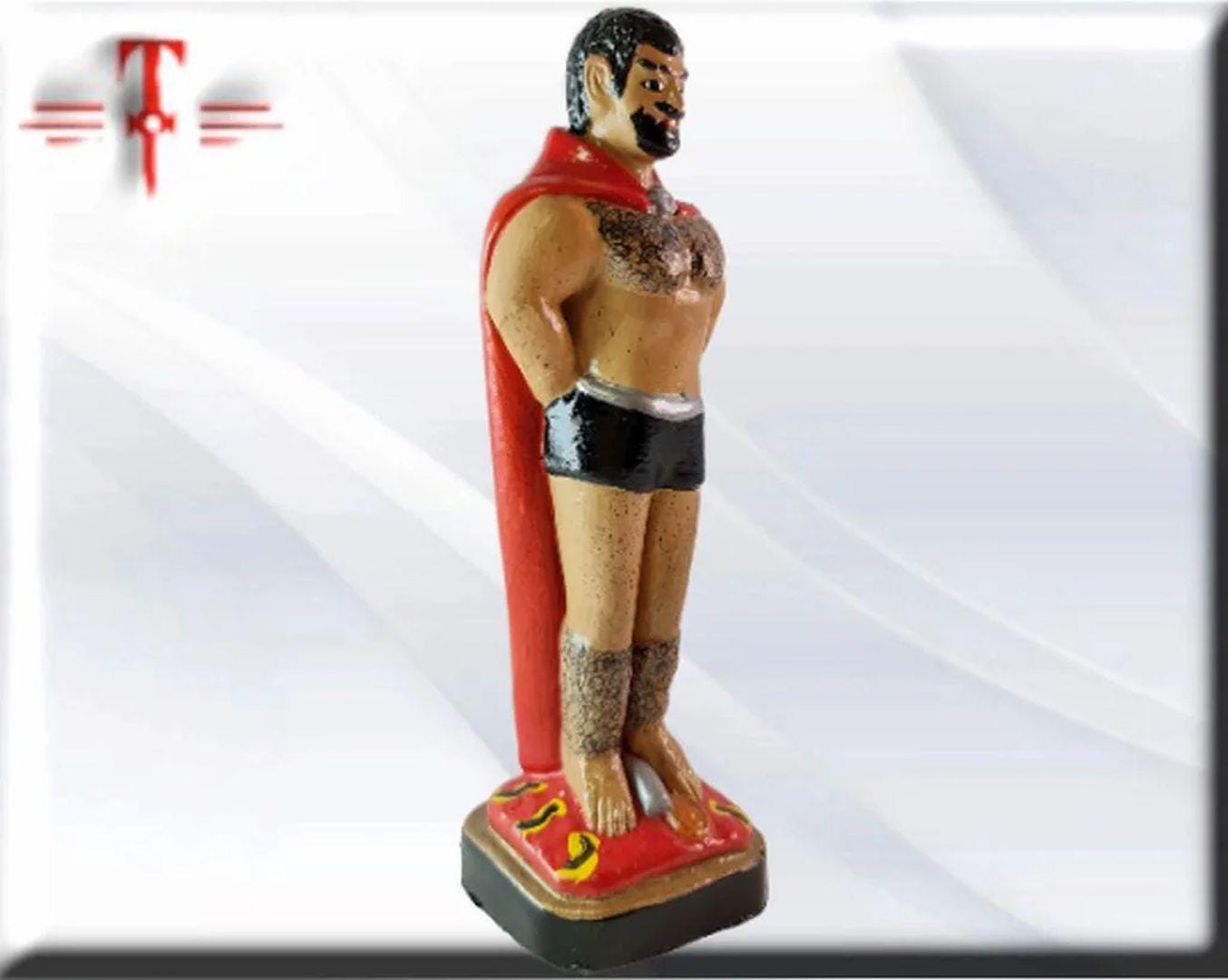 Figura Yeso exu Veludo , Candomble , kimbisa, Umbanda